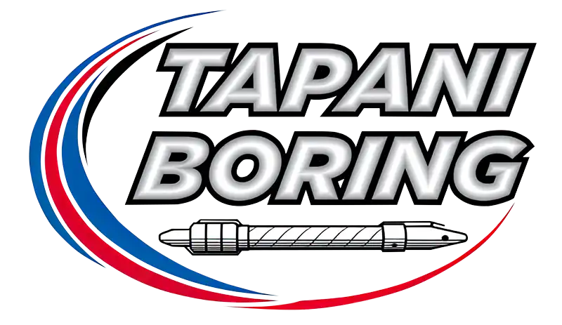 Logo for Tapai Borin featuring bold text and a graphic of a pen, emphasizing professionalism and creativity.
